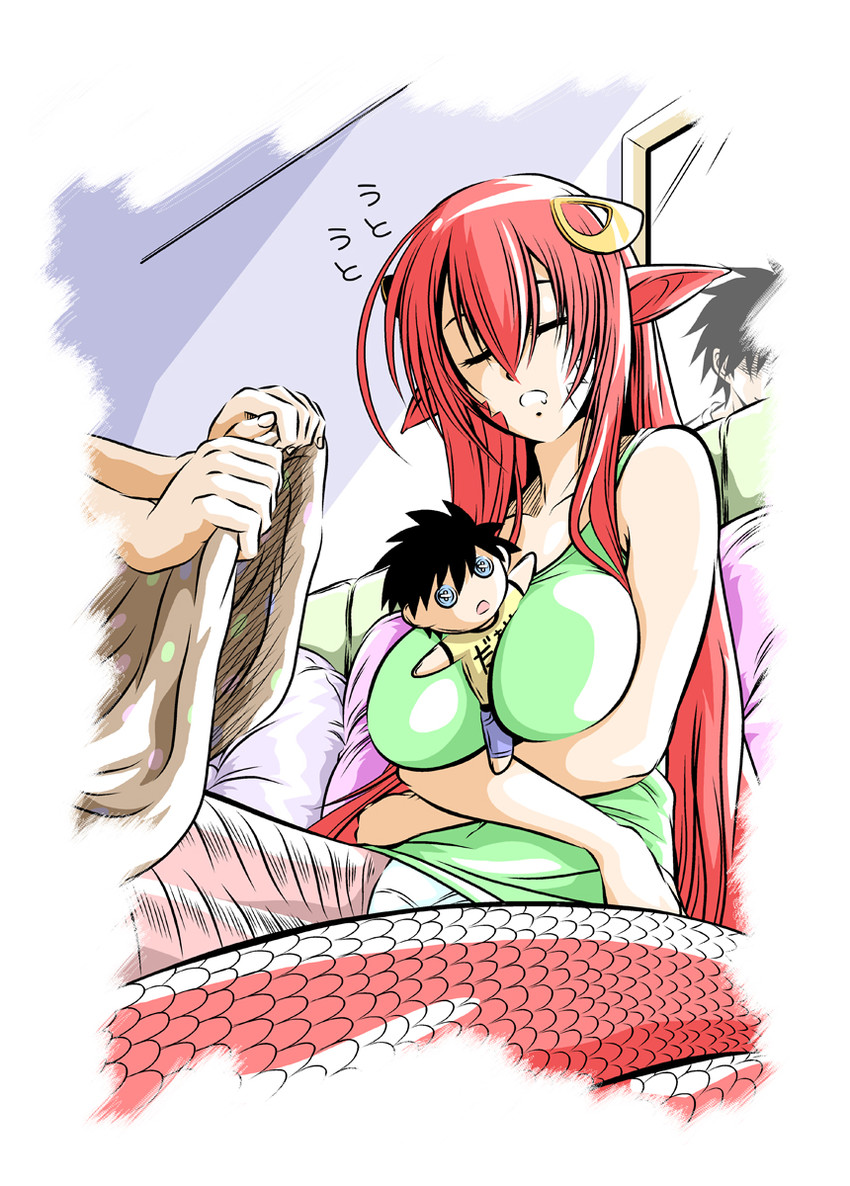 miia and kurusu kimihito (monster musume no iru nichijou) drawn by s-now