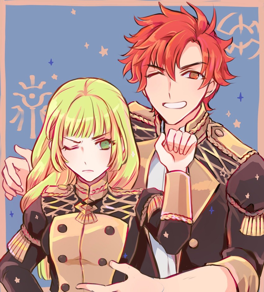 ingrid brandl galatea and sylvain jose gautier (fire emblem and 1 more) drawn by noshima