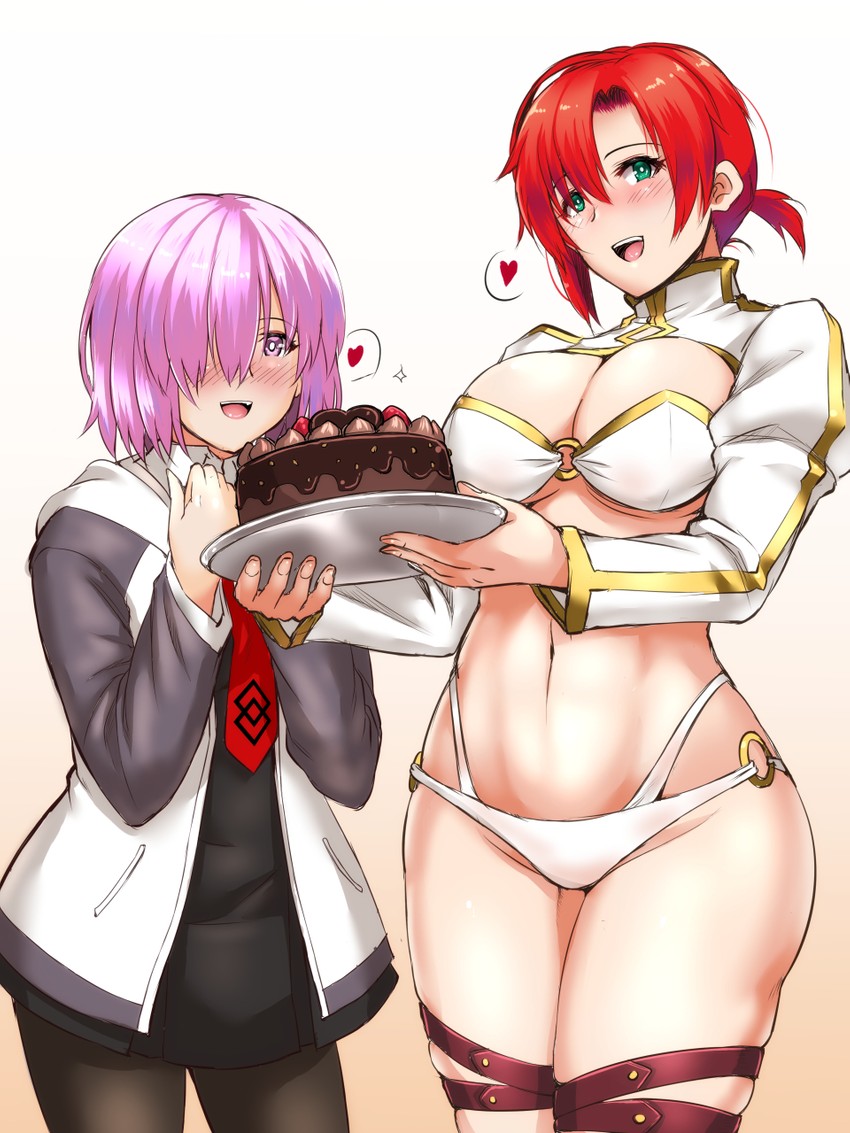 mash kyrielight and boudica (fate and 1 more) drawn by makka_na_kedamono