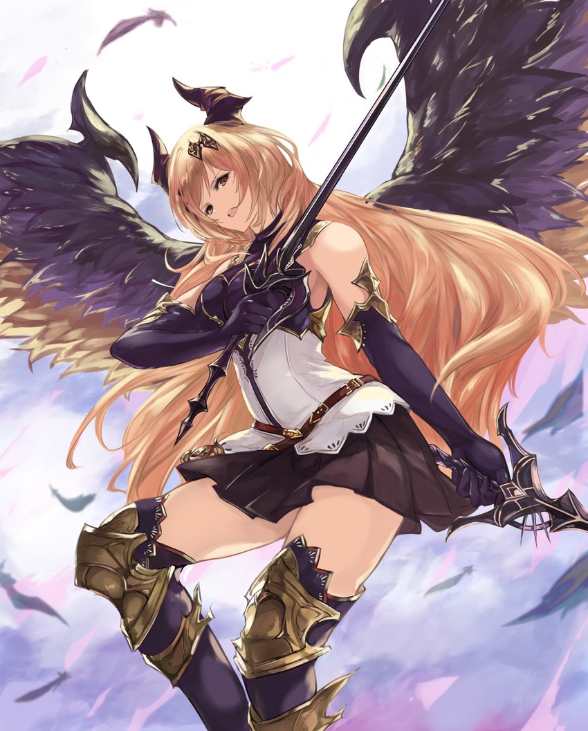 dark angel olivia (granblue fantasy and 1 more) drawn by nos_(nos_tsn)