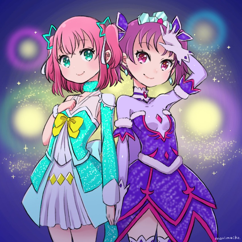kurosawa ruby and kazuno leah (love live! and 1 more) drawn by morimaiko
