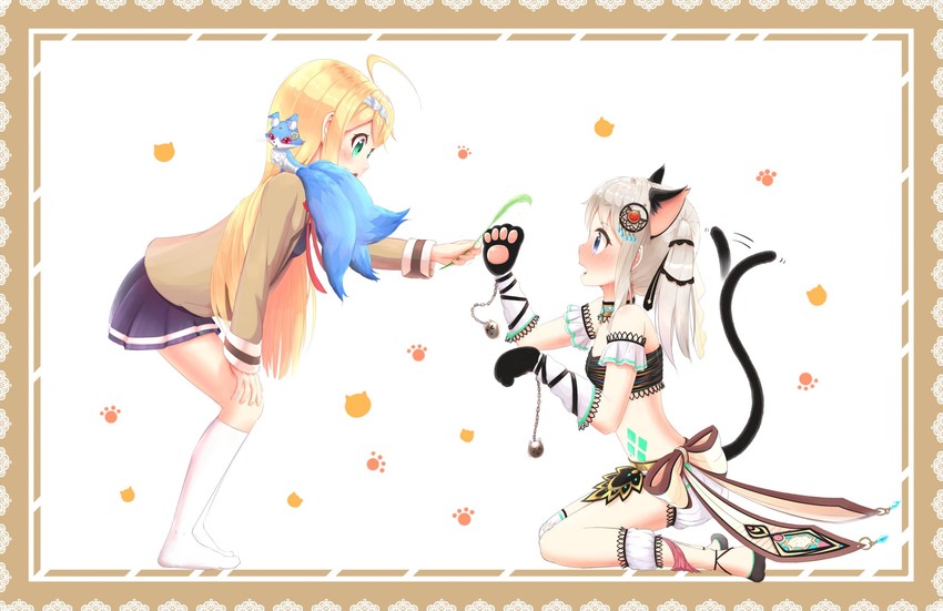nina alexandrovna and liones yelistratova (hina logi - from luck & logic) drawn by kinagi