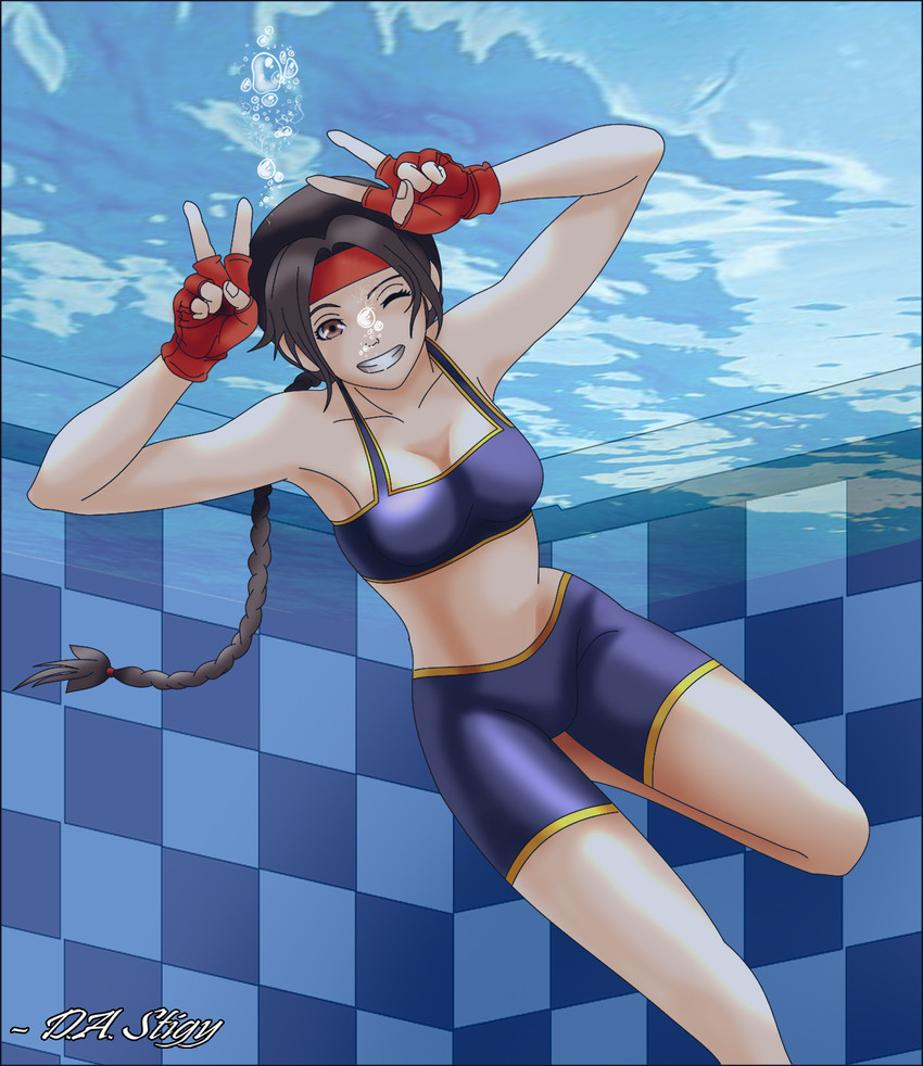 yuri sakazaki (the king of fighters and 1 more) drawn by dastigy