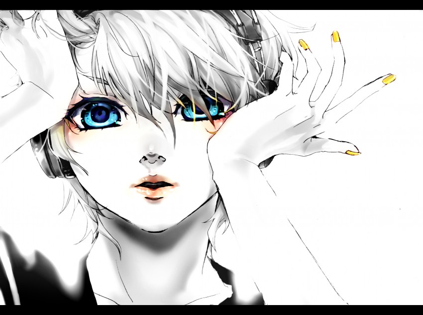 kagamine len (vocaloid and 1 more) drawn by akiakane