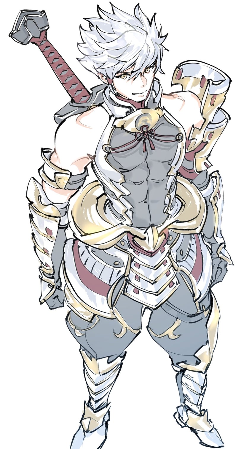 addam origo (xenoblade chronicles and 2 more) drawn by ug333333