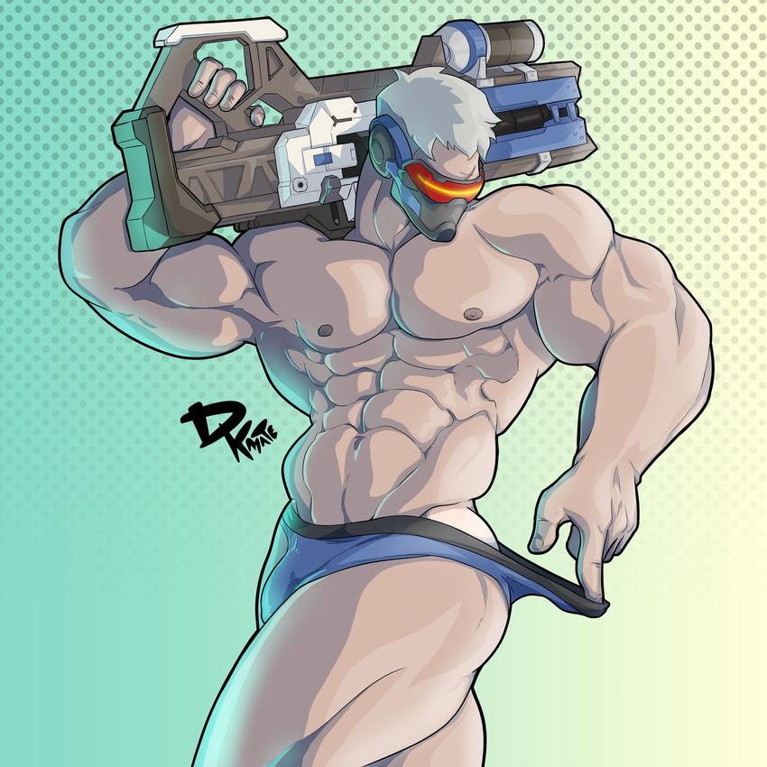 soldier: 76 (overwatch and 1 more) drawn by dkmate
