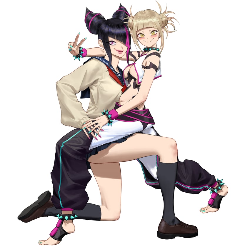 han juri and toga himiko (boku no hero academia and 2 more) drawn by wonbin_lee