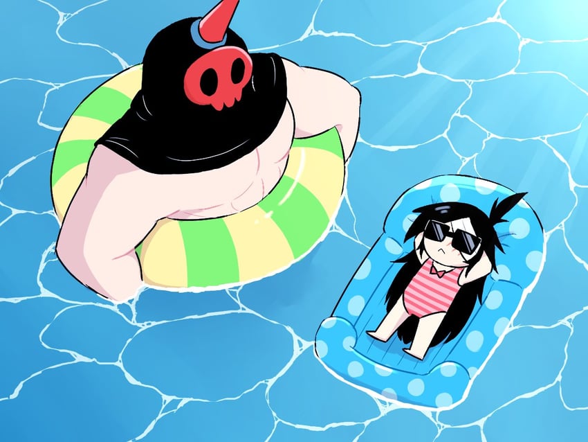 buddy and rando (lisa and 1 more) drawn by asagao_(bikaburi)
