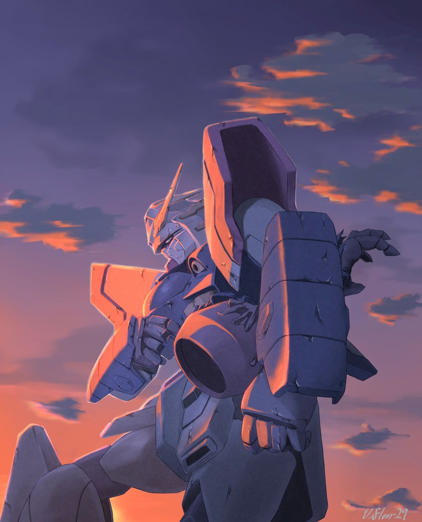 shining gundam (gundam and 1 more) drawn by hiratai_ykst