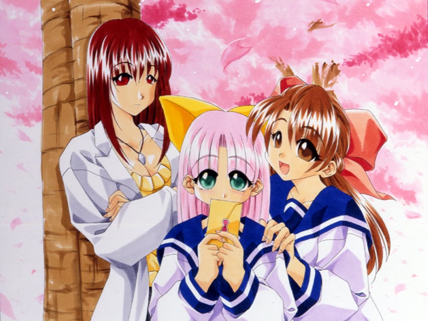 laura newfield, trisha foster, and vanessa worren (yuukyuu gensoukyoku) drawn by atelier-moo