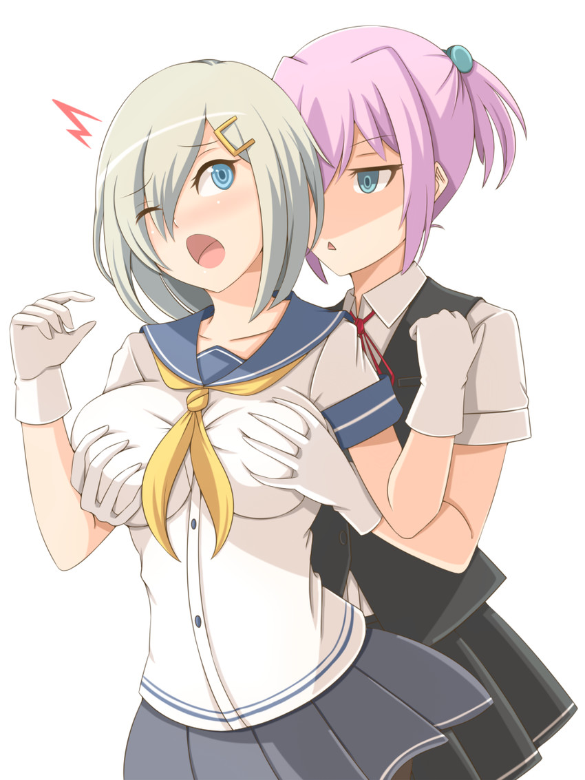 hamakaze and shiranui (kantai collection) drawn by noda_eishi