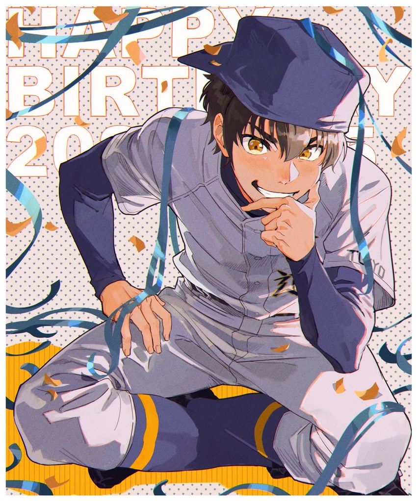 sawamura eijun (ace of diamond) drawn by sato_(sato_1_11)