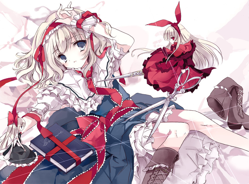 alice margatroid, shanghai doll, and hourai doll (touhou) drawn by cierra_(ra-bit)
