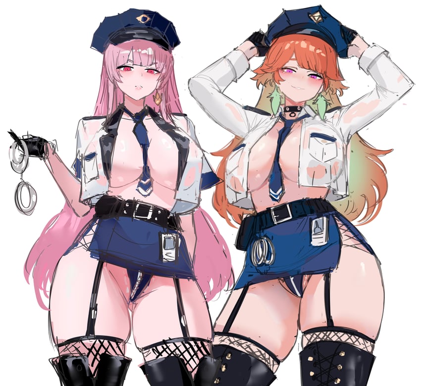 mori calliope and takanashi kiara (hololive and 1 more) drawn by rokosannn