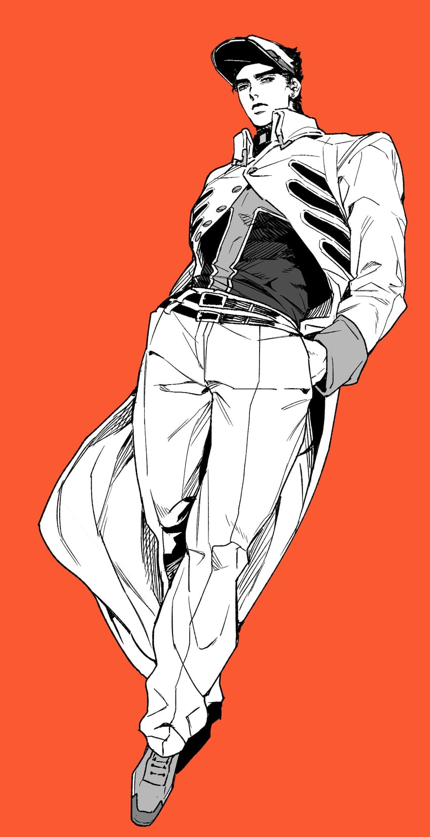 kujo jotaro (jojo no kimyou na bouken and 1 more) drawn by nowhere616