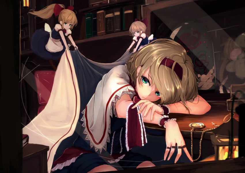 alice margatroid and shanghai doll (touhou) drawn by lumo_1121