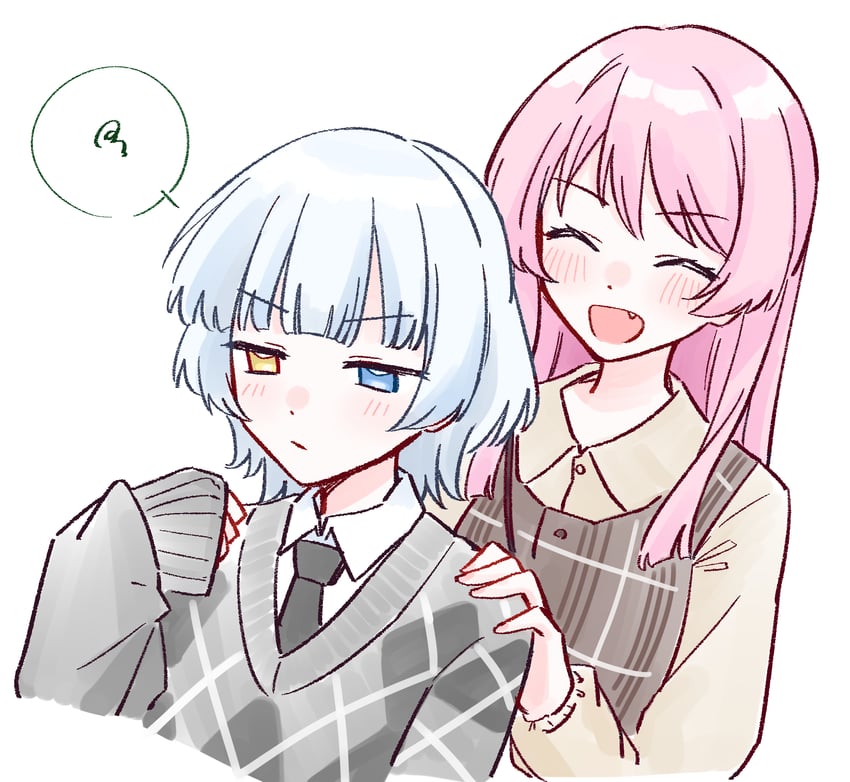 chihaya anon and kaname raana (bang dream! and 1 more) drawn by zangemiya
