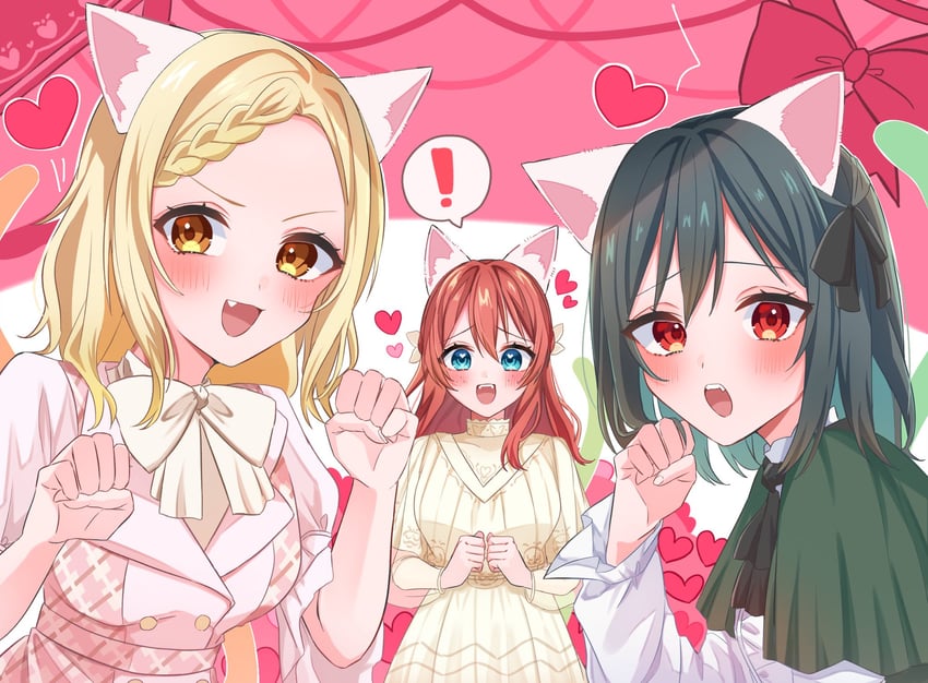 emma verde, miyashita ai, and mifune shioriko (love live! and 1 more) drawn by osora_dao