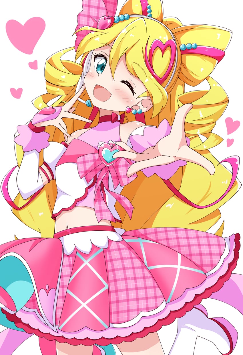 sakura uta and cure idol (precure and 1 more) drawn by aikawa_ryou