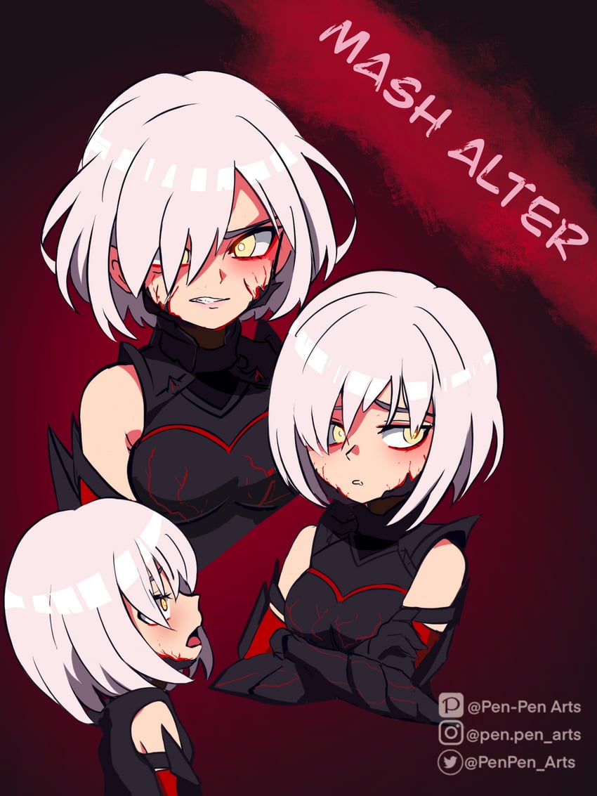 mash kyrielight (fate and 1 more) drawn by pen-pen_arts