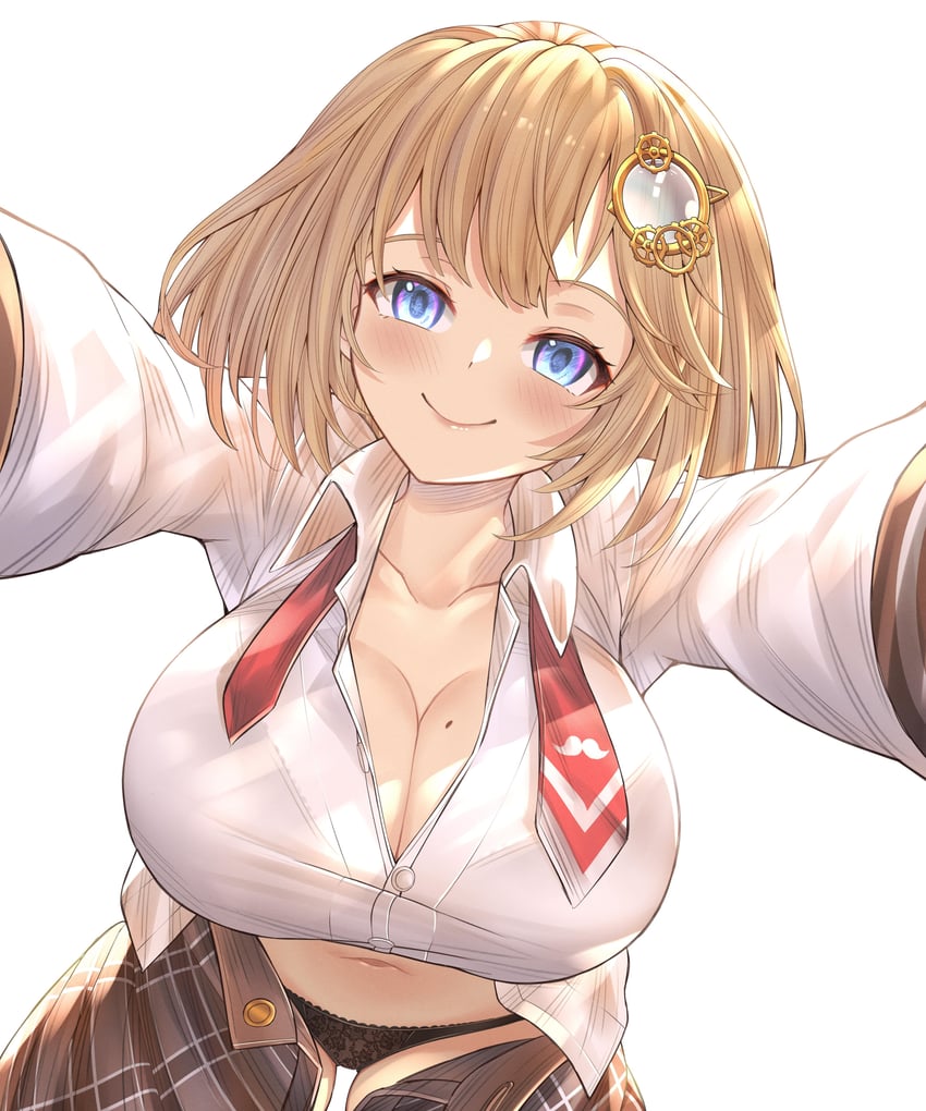 watson amelia (hololive and 1 more) drawn by honkivampy