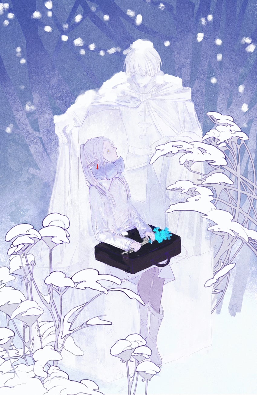 frieren and himmel (sousou no frieren) drawn by xing_xing_jiao