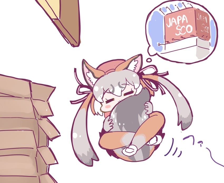 island fox (kemono friends and 1 more) drawn by tanaka_kusao