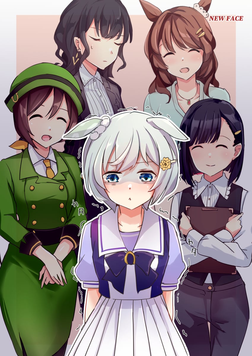 seiun sky, hayakawa tazuna, light hello, kiryuuin aoi, and kashimoto riko (umamusume) drawn by sakura_yoru