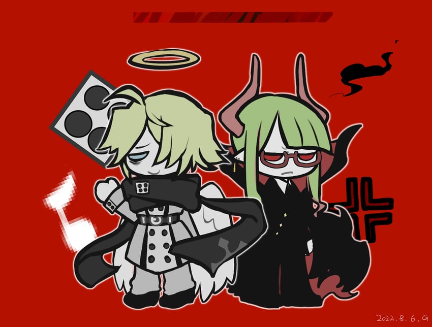 yosaflame and sherbet (funamusea and 1 more) drawn by raincoat-rkgk