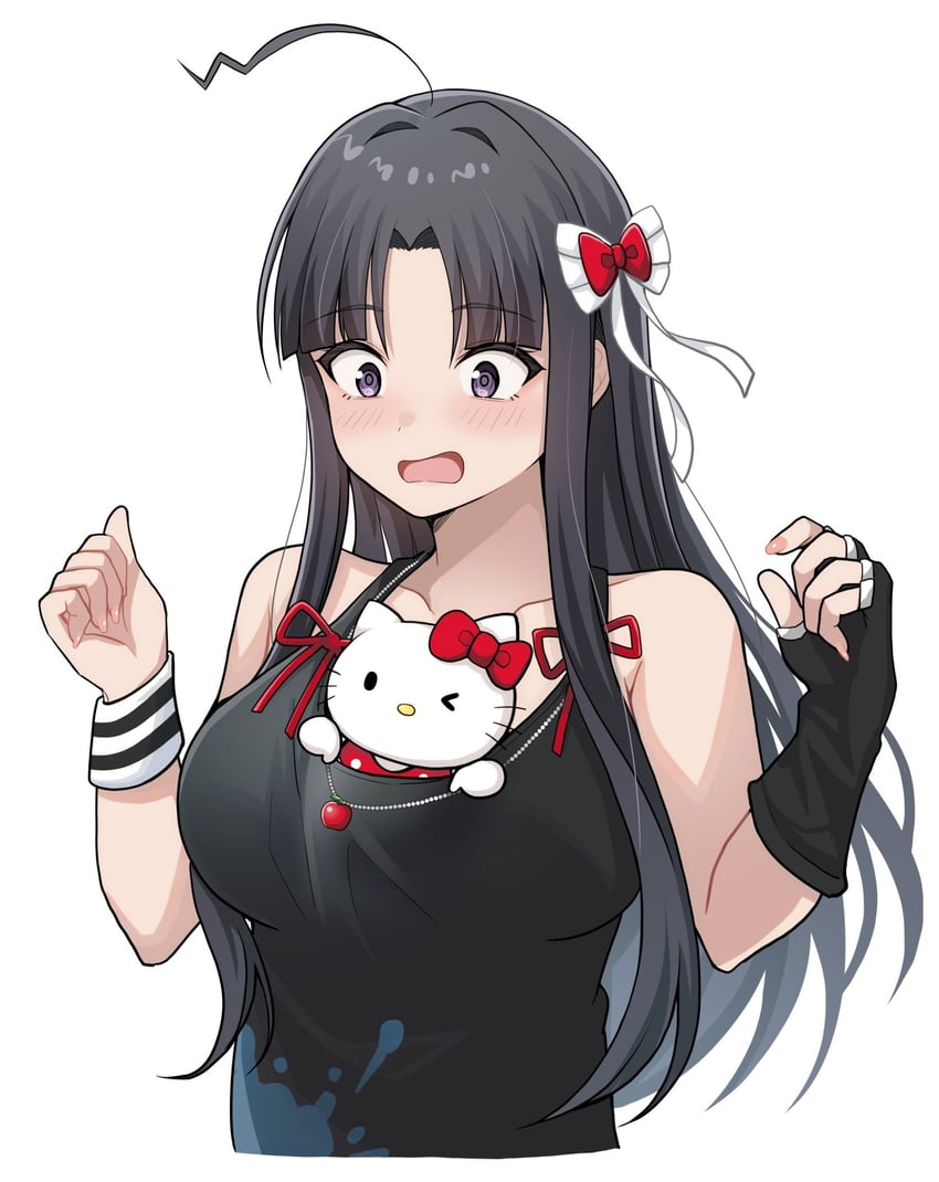 awa subaru and hello kitty (girls band cry and 2 more) drawn by rrtp