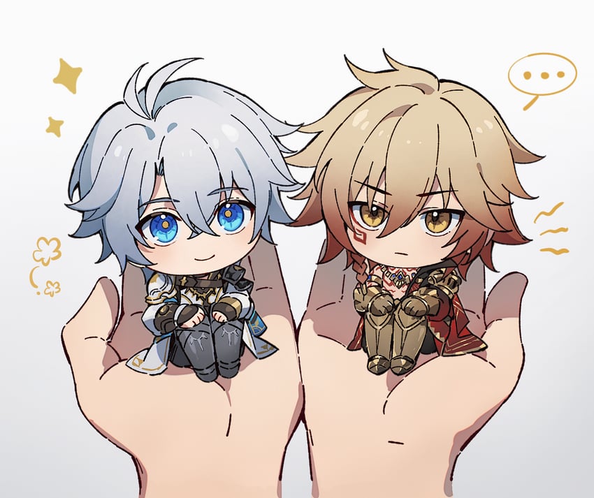 phainon and mydei (honkai and 1 more) drawn by osamu18568716