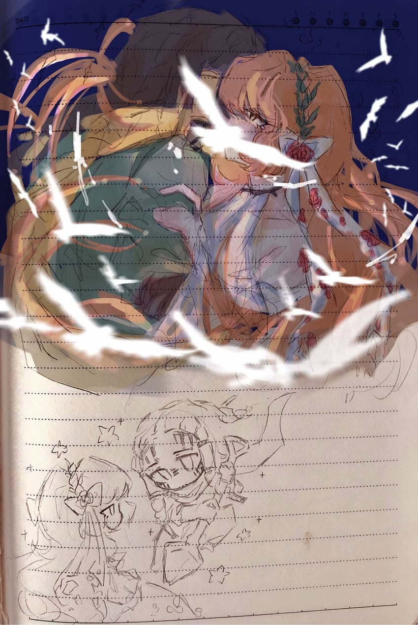 ishmael and queequeg (project moon and 2 more) drawn by mochai65240