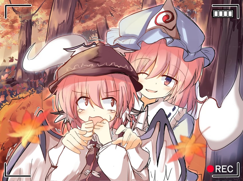 saigyouji yuyuko and mystia lorelei (touhou) drawn by safupara_(crnsrd65)