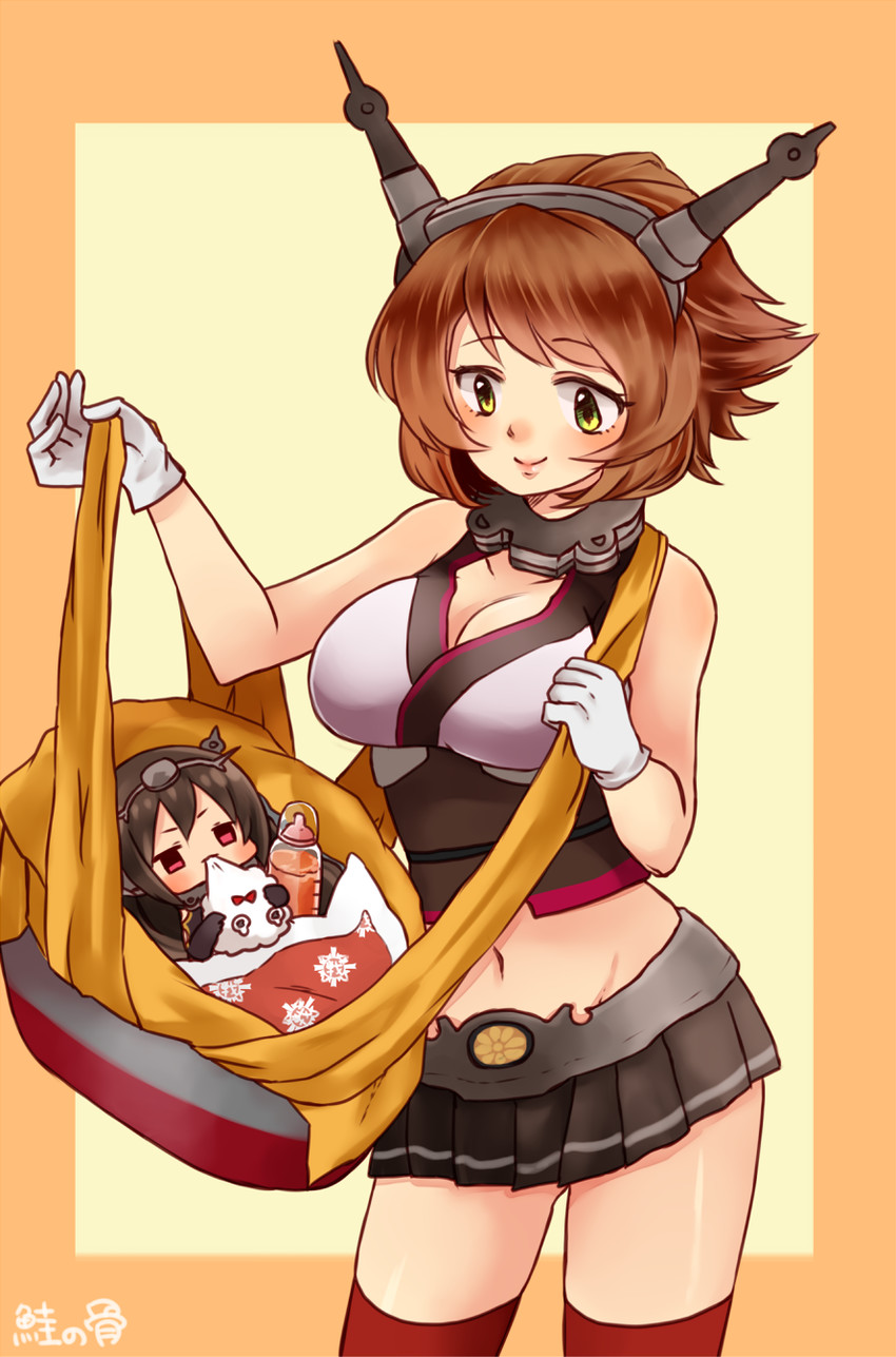 nagato, mutsu, and miss cloud (kantai collection) drawn by kobone
