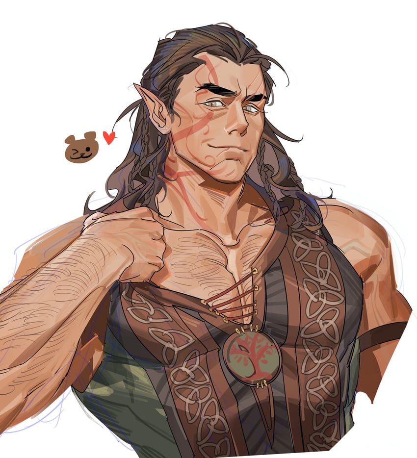halsin (dungeons & dragons and 2 more) drawn by greensalad350