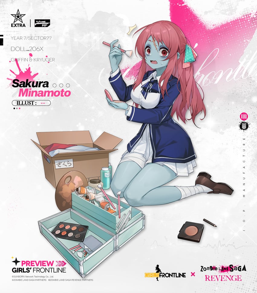 minamoto sakura (girls' frontline and 1 more)