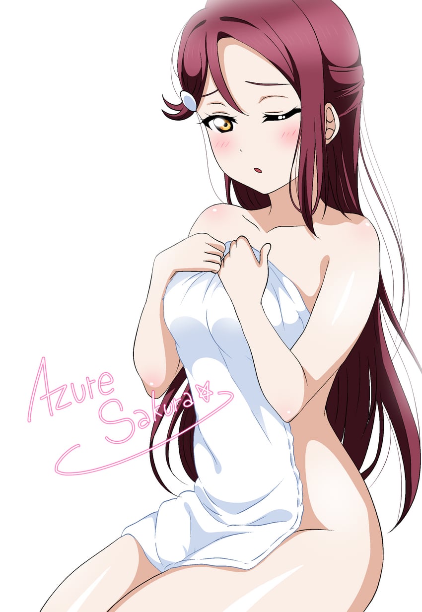 sakurauchi riko (love live! and 1 more) drawn by azuresakura