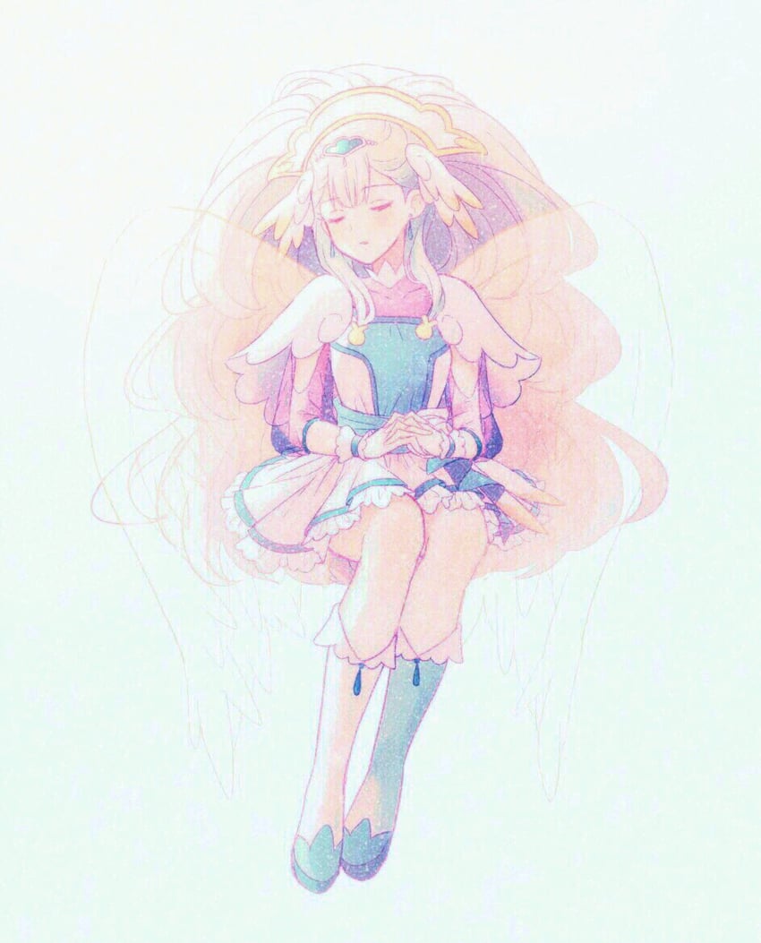 yakushiji saaya and cure ange (precure and 1 more) drawn by nachuchoco