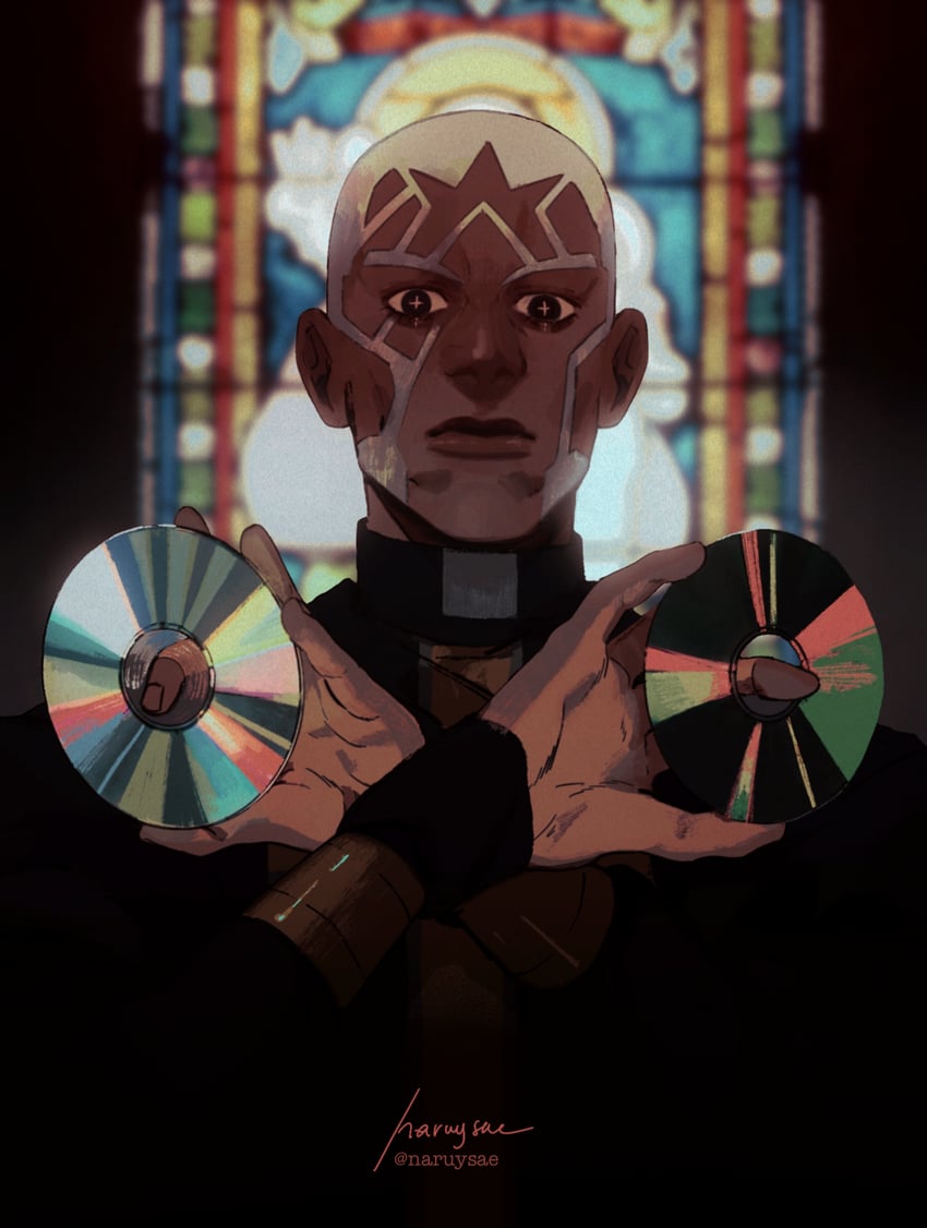 enrico pucci (jojo no kimyou na bouken and 1 more) drawn by naruysae