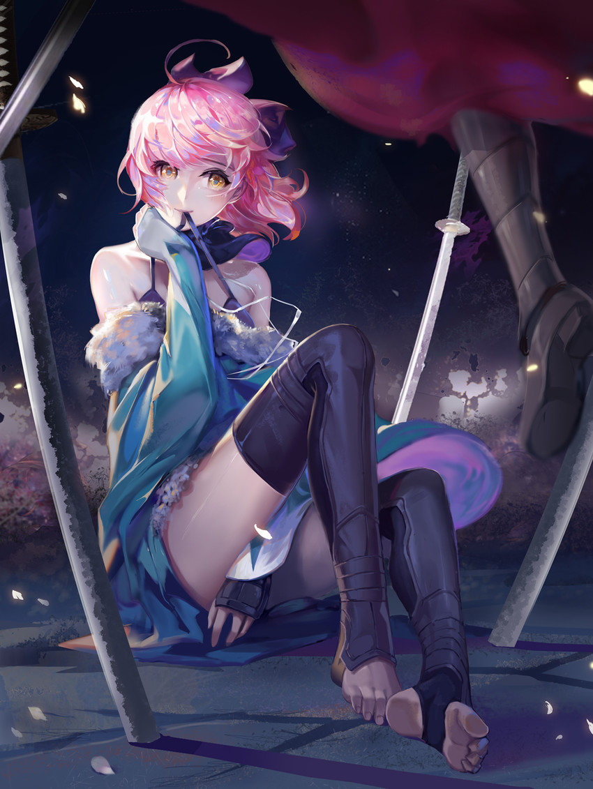 okita souji (fate and 1 more) drawn by rabbit_(tukenitian)