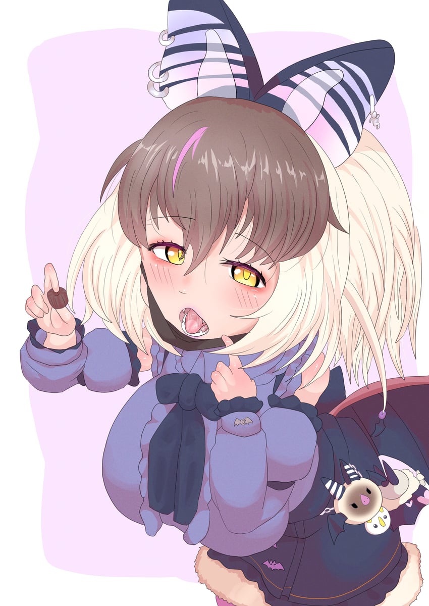 brown long-eared bat and poporu (kemono friends and 1 more) drawn by nekomar_nknk