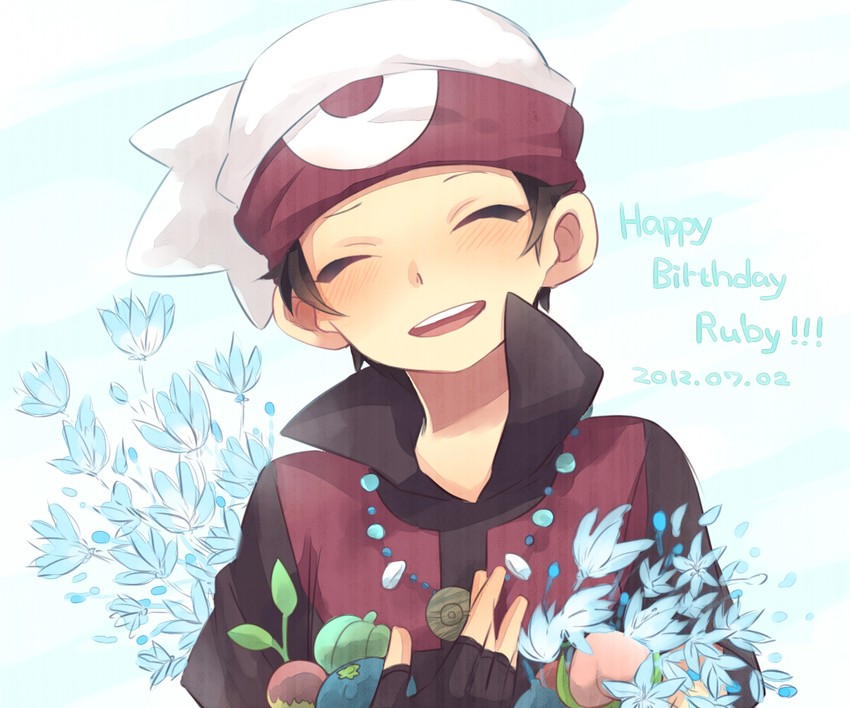 brendan (pokemon and 1 more) drawn by saku_anna