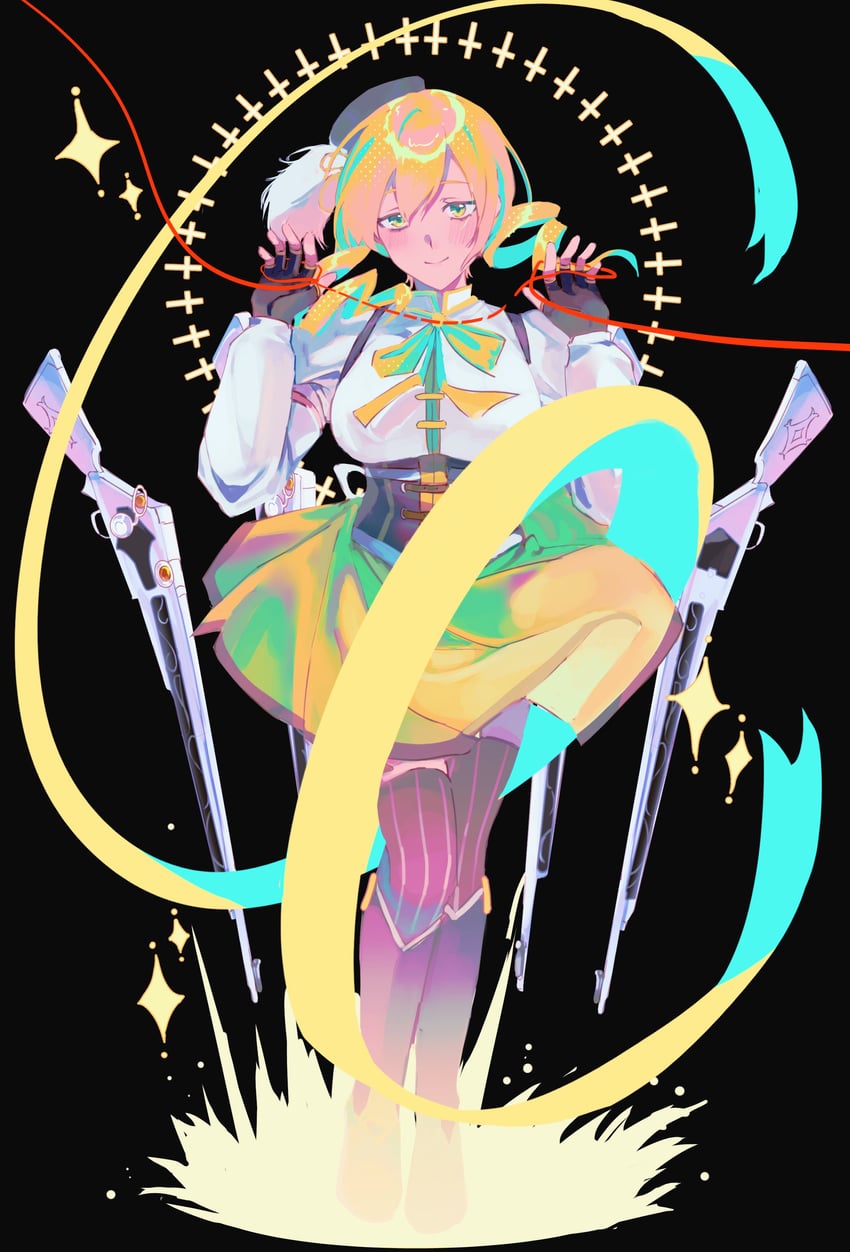 tomoe mami (mahou shoujo madoka magica) drawn by msx_(mis4xi)
