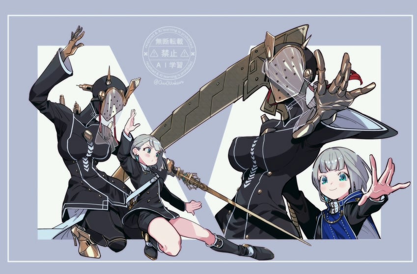lilac and nola (ender lilies quietus of the knights and 1 more) drawn by yunosuke_(ouuouukun)