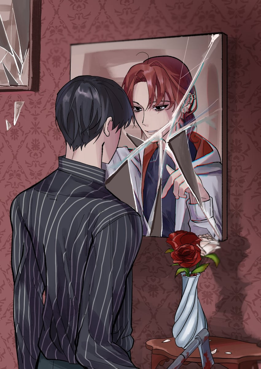park moo-hyun and kim jaehee (eoduun badaui deungbul-i doeeo) drawn by sea_0328