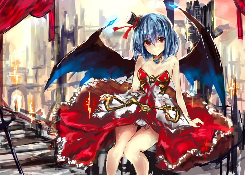 remilia scarlet (touhou) drawn by moruchi_(rinaka_moruchi)
