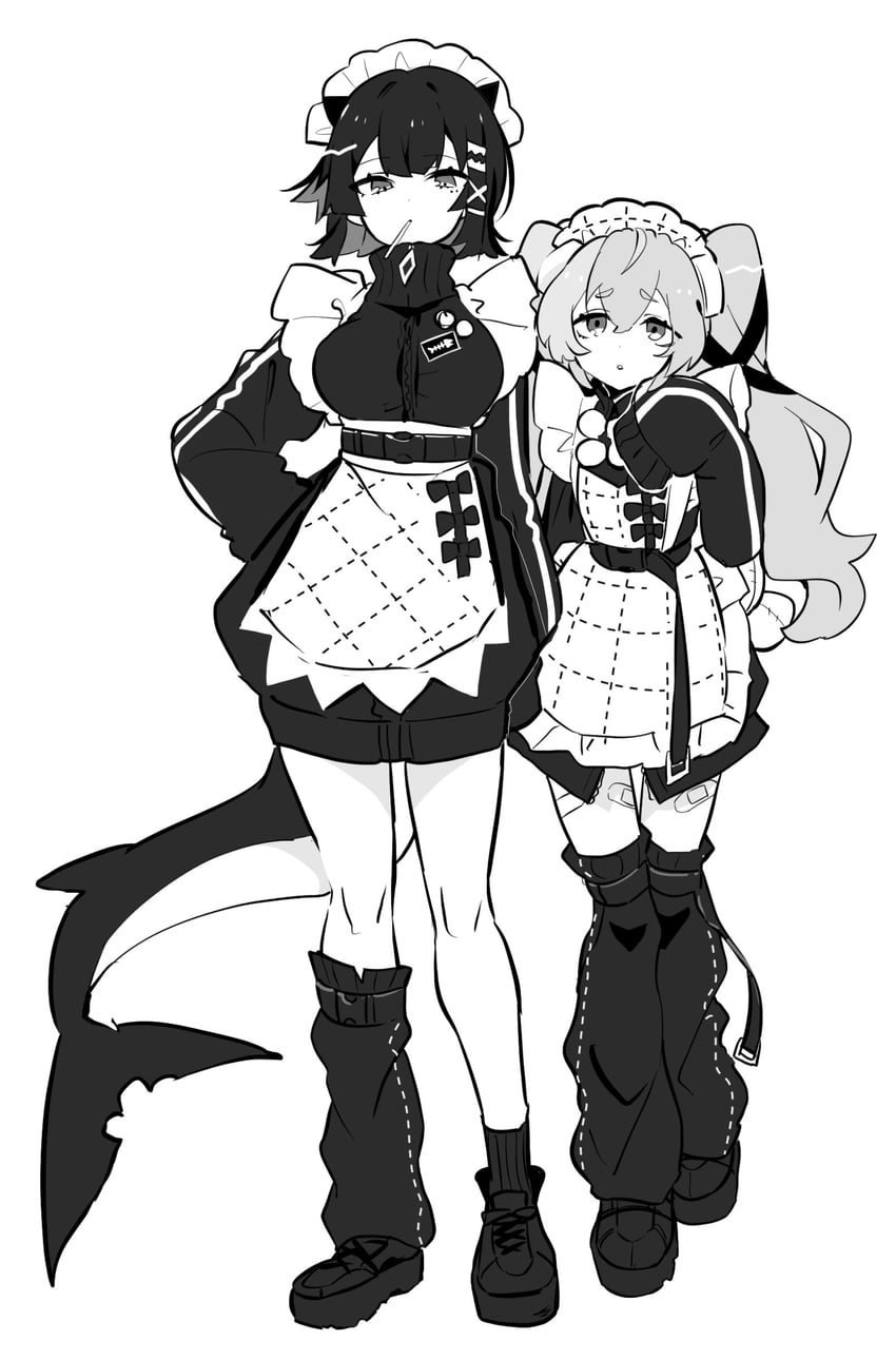ellen joe and corin wickes (zenless zone zero) drawn by yuchizero