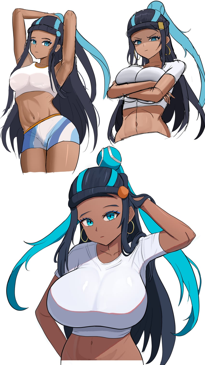 nessa (pokemon and 1 more) drawn by yissou_art