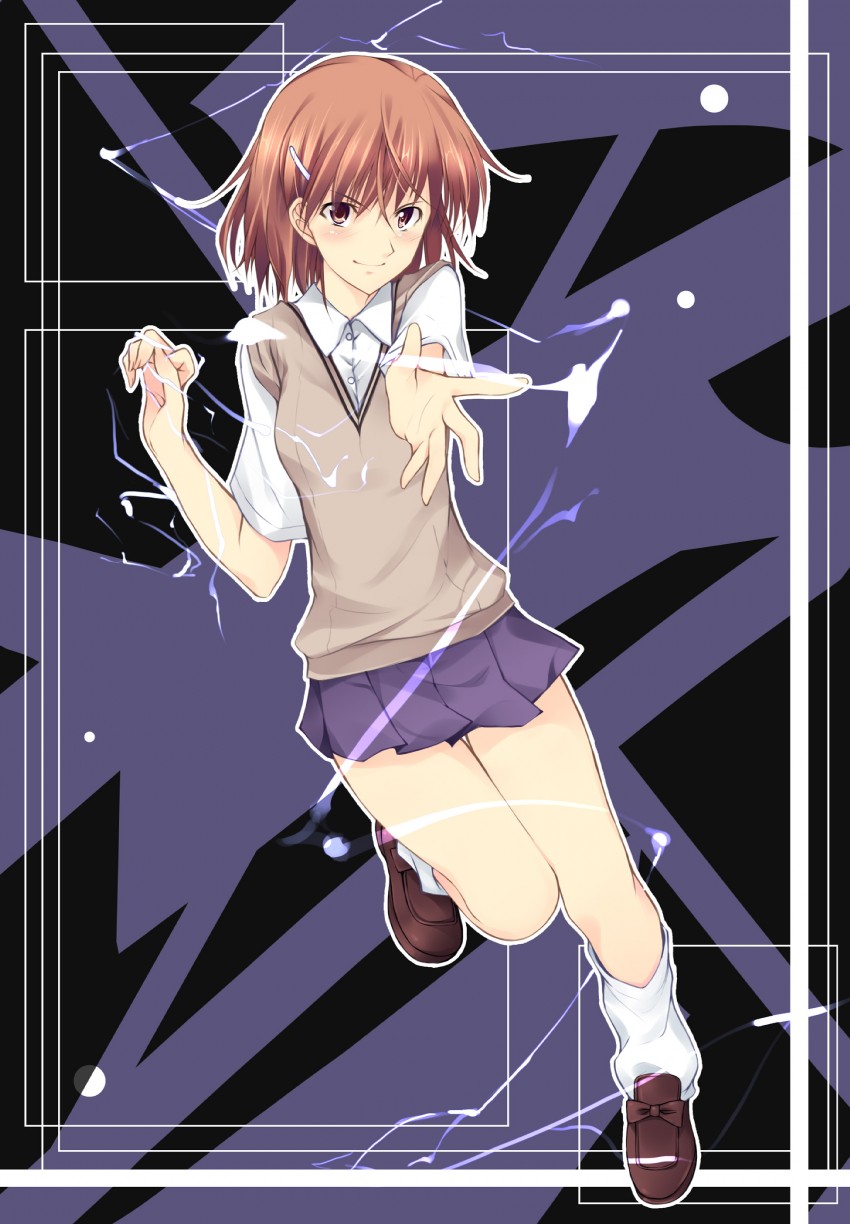 misaka mikoto (toaru majutsu no index and 1 more) drawn by kazumu