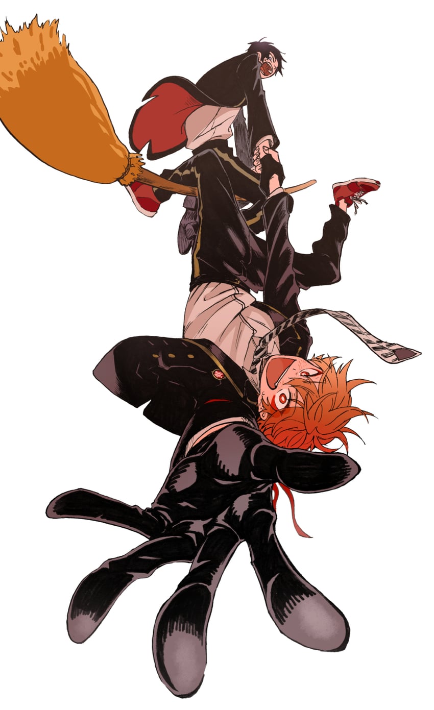 ace trappola and deuce spade (twisted wonderland) drawn by u_(umweeei)